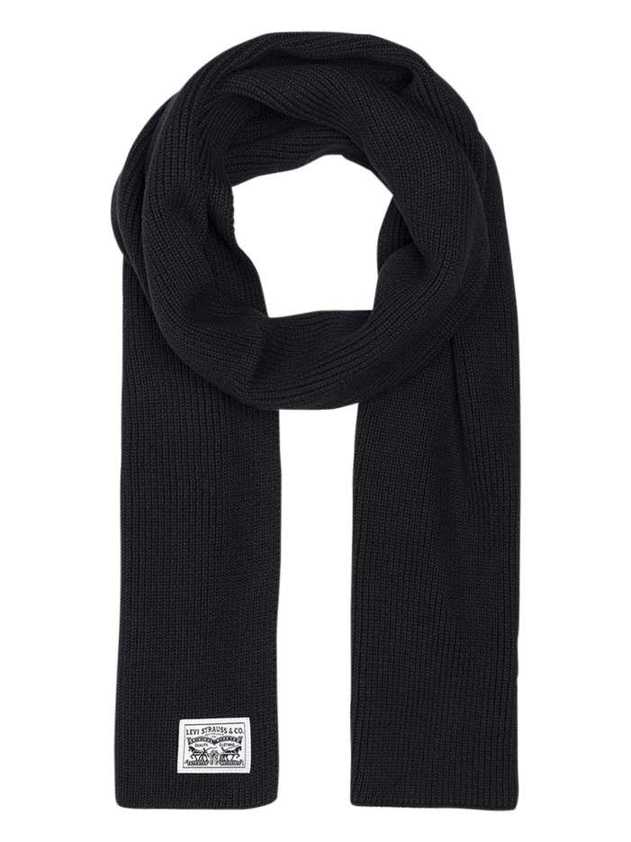 Écharpe en coton noire...