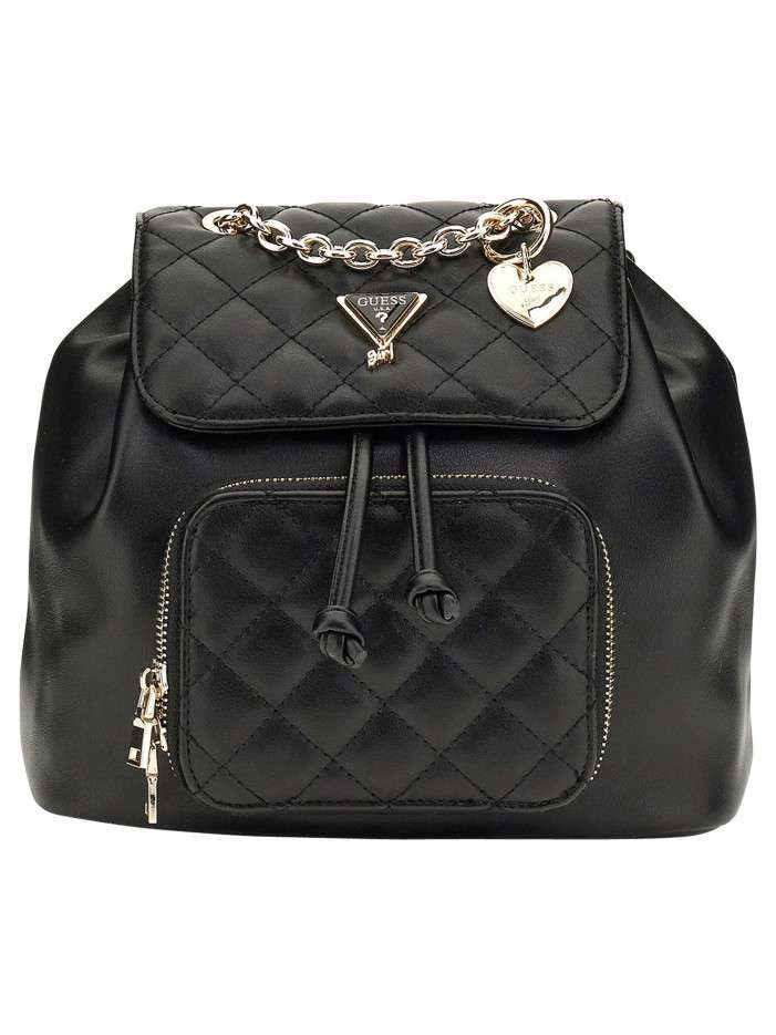 Sac à dos noir uni pourvu...