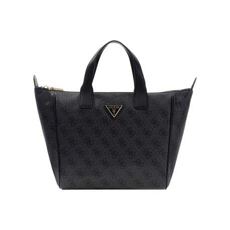 Sac à main anthracite pourvu d'une bandoulière plate amovible et réglable - Image 5