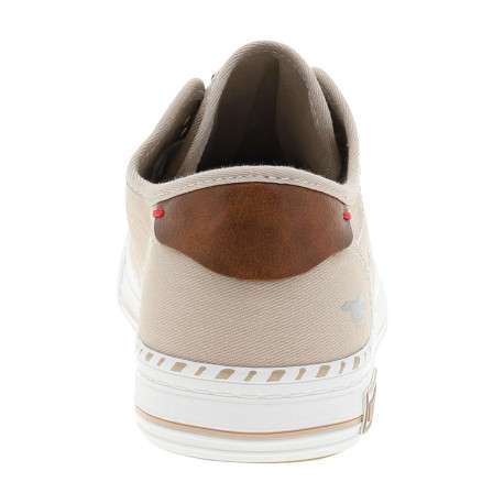 Tennis basses beiges avec un talon plat et fermeture à slip-on - Image 6