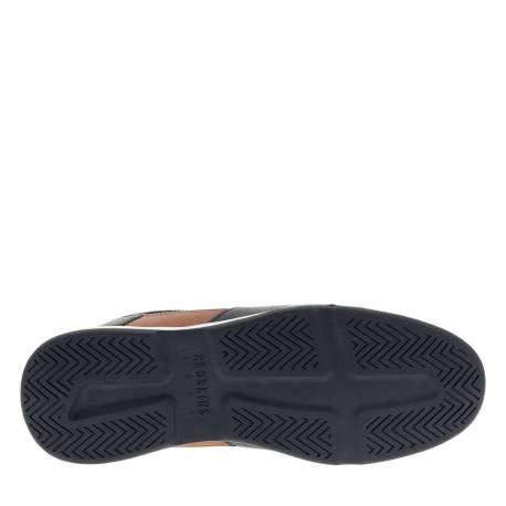 Sneakers bleu marine à talon plat avec un patch de la marque sur la languette - Image 5