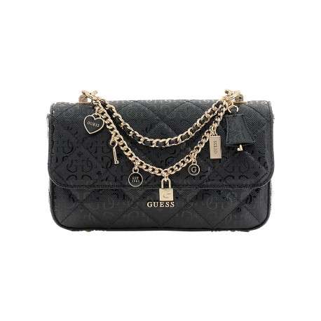 Sac à bandoulière noir pourvu d'une bandoulière amovible et réglable - Image 5