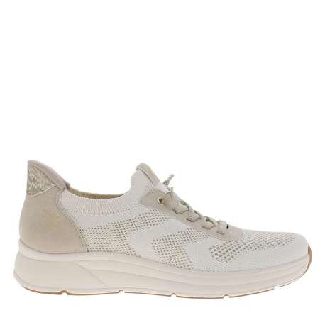 Baskets running beiges à talon plat avec une fermeture slip-on - Image 2