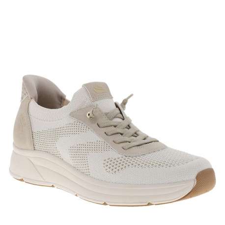 Baskets running beiges à talon plat avec une fermeture slip-on - Image 3