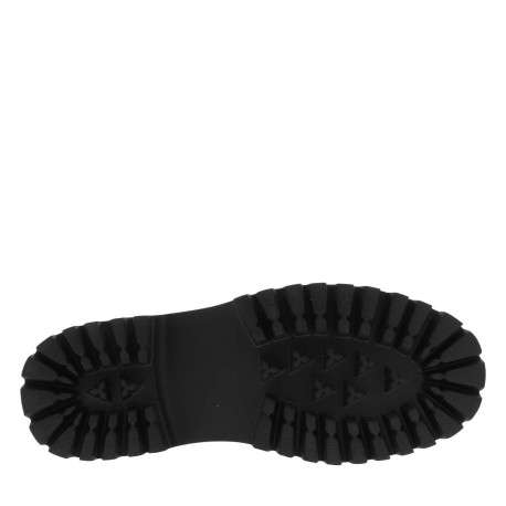 Mocassins noirs à talon décroché bas et à slip-on avec une semelle crantée - Image 5