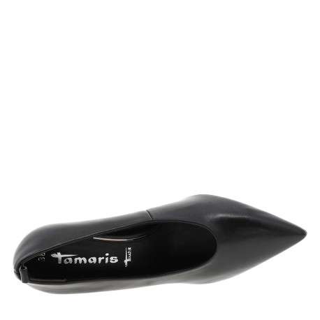 Escarpin noirs avec semelle à talon décroché haut et chaine de cheville - Image 4