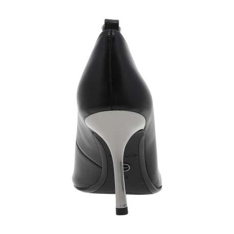 Escarpin noirs avec semelle à talon décroché haut et chaine de cheville - Image 6