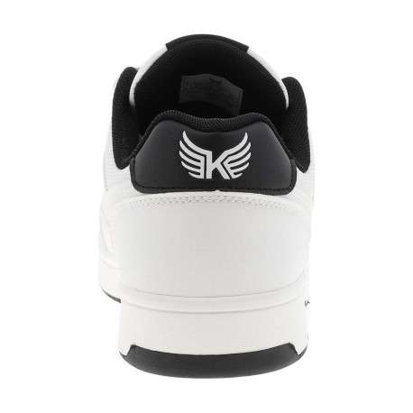 Baskets blanches à talon plat pourvues du logo de la marque - Image 6