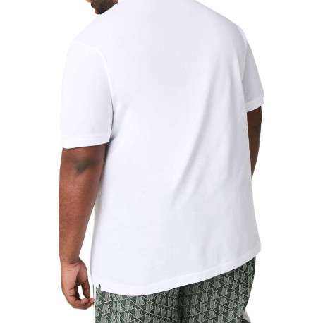 Polo L1212 en coton blanc uni coupe droite avec un col boutonné - Image 13