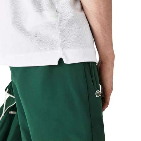 Polo L1212 en coton blanc uni coupe droite avec un col boutonné - Image 9