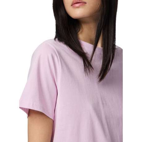 T-shirt en coton biologique parme uni avec une coupe droite - Image 5