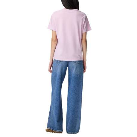 T-shirt en coton biologique parme uni avec une coupe droite - Image 6
