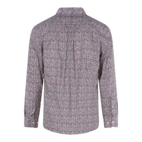 Chemise en coton rose fleuri avec une coupe regular fit et un col boutonné - Image 2