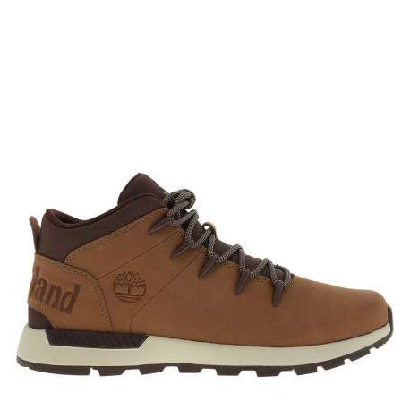Bottines marron en cuir avec un talon plat et des lacets ronds - Image 2