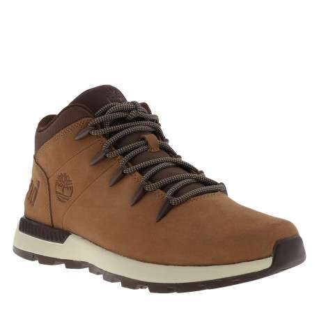 Bottines marron en cuir avec un talon plat et des lacets ronds - Image 3