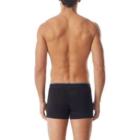 Lot de 3 boxers classiques noirs en coton stretch avec taille élastiquée - Image 3
