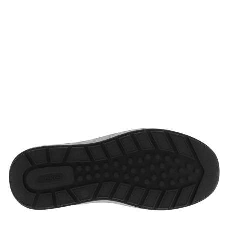 Sneakers en cuir noires avec semelle à talon compensé bas et zip latéral - Image 5