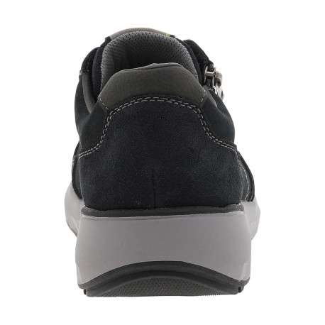 Sneakers en cuir noires avec semelle à talon compensé bas et zip latéral - Image 6