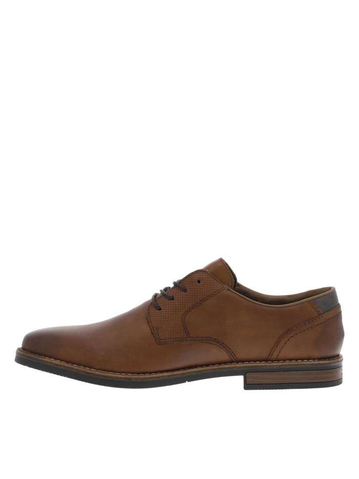 Derbies en cuir cognac à...