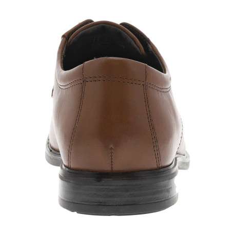 Derbies Howard Walk en cuir cognac à talon plat avec des lacets ronds - Image 6