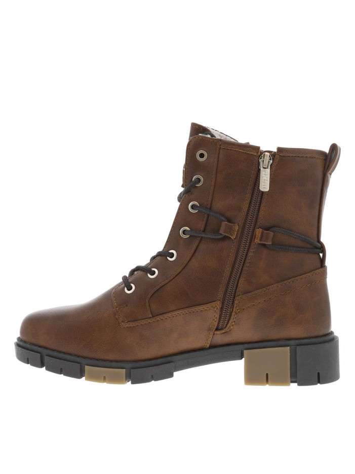 Bottines brunes à talon...