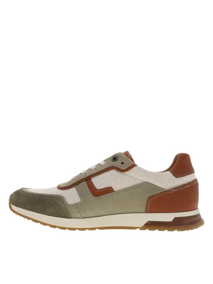 Baskets running en cuir...