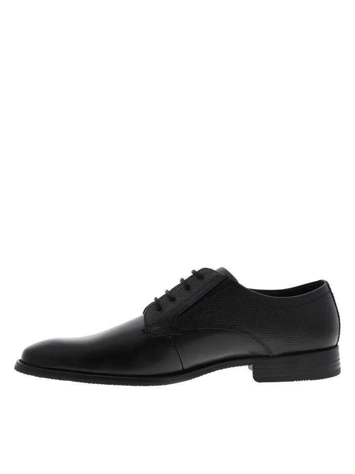 Derbies noires en cuir avec...