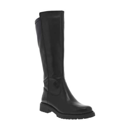 Bottes en cuir noires pourvues d'une fermeture zippée sur le côté - Image 3