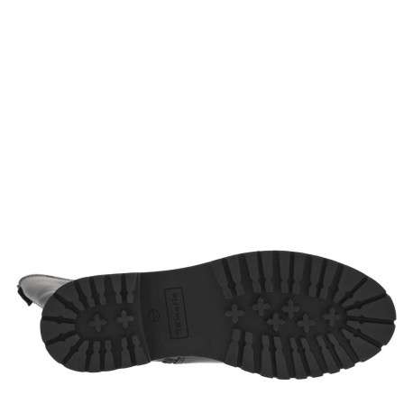 Bottes en cuir noires pourvues d'une fermeture zippée sur le côté - Image 5
