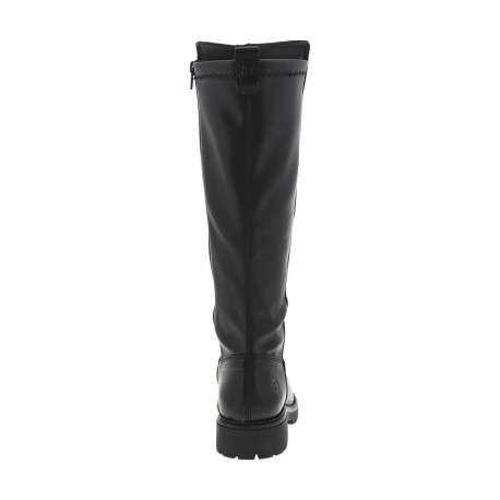 Bottes en cuir noires pourvues d'une fermeture zippée sur le côté - Image 6