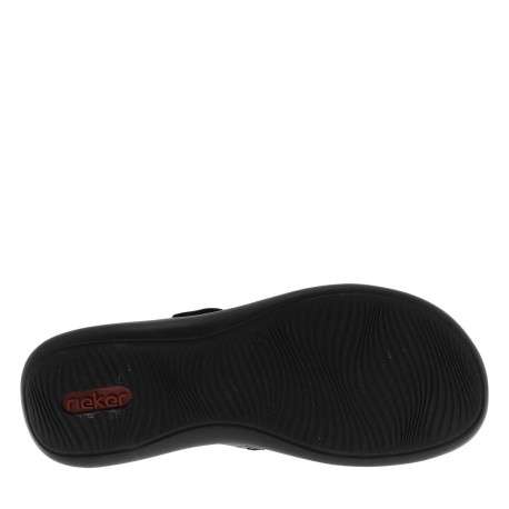 Ballerines emboitant en cuir noires à talon plat avec une bande auto-agrippante - Image 5