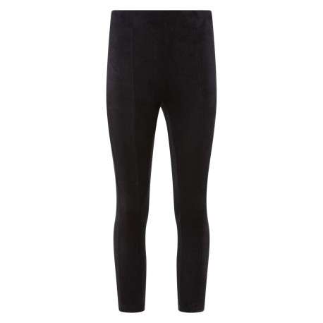 Pantalon regular effet velours noir - Image 2