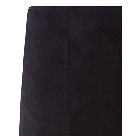 Pantalon regular effet velours noir - Image 4