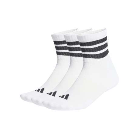 Lot de 3 paires de chaussettes mi-hautes blanches pourvues du logo de la marque