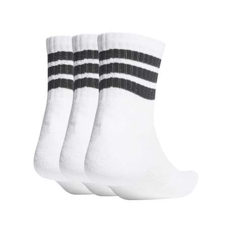 Lot de 3 paires de chaussettes mi-hautes blanches pourvues du logo de la marque - Image 2