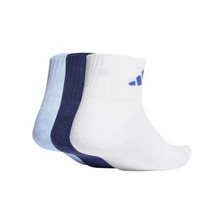 Lot de 3 paires de chaussettes basses bleues pourvues du logo de la marque - Image 2