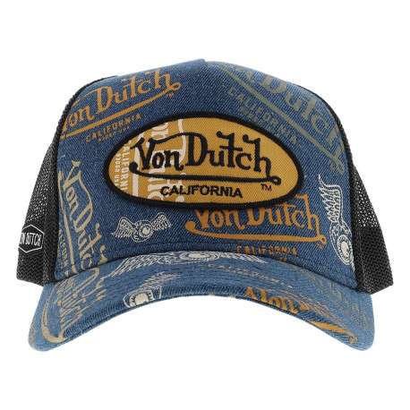 Casquette stone imprimée pourvue d'une fermeture à strapback
