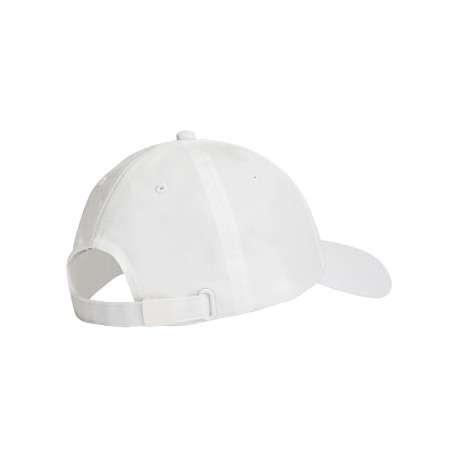 Casquette en coton biologique blanche unie avec fermeture strapback - Image 2