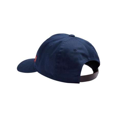 Casquette en coton marine pourvue d'oeillets d'aération et du nom de la marque - Image 3