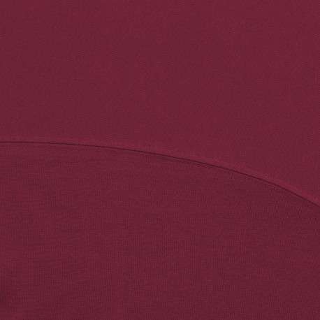 Lot de 2 t-shirts en coton bordeaux unis avec une coupe droite et un col rond - Image 3