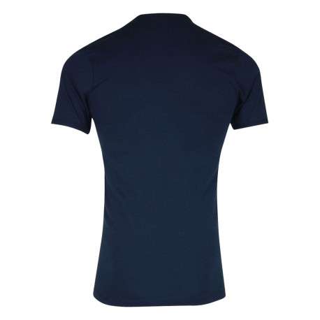 Tee-shirt moulant Héritage en pur coton bleu marine à col rond - Image 2