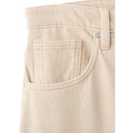 Jean en coton écru uni pourvu d'une taille haute et d'une coupe bootcut - Image 8