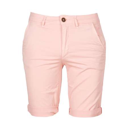 Short chino homme rose