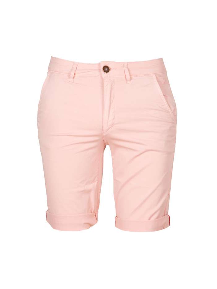 Short chino homme rose