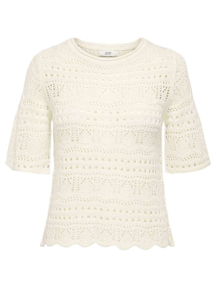 Pull écru uni avec une...
