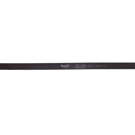 Ceinture en cuir noir avec une boucle métallique argentée ovale - Image 3