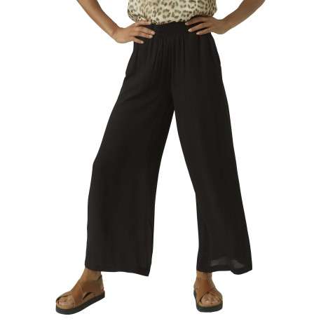 Pantalon Chino beige à taille élastiquée pourvu d'un motif abstrait - Image 2