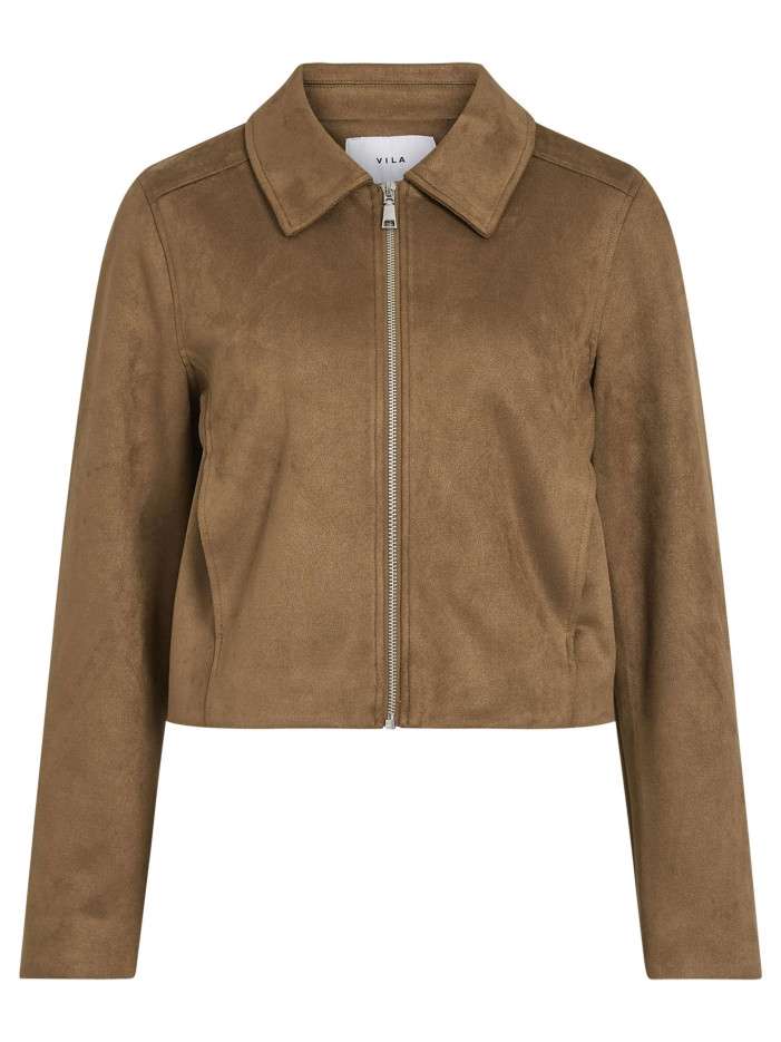 Blouson court camel uni...