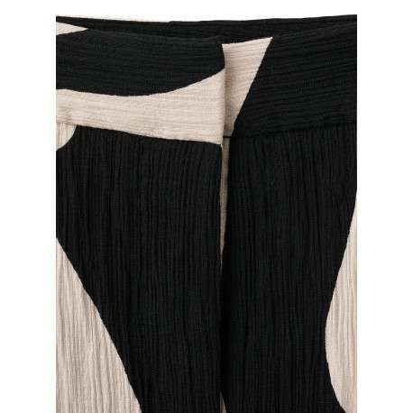 Pantalon chino noir à motifs pourvu d'une coupe droite et d'une taille haute - Image 6