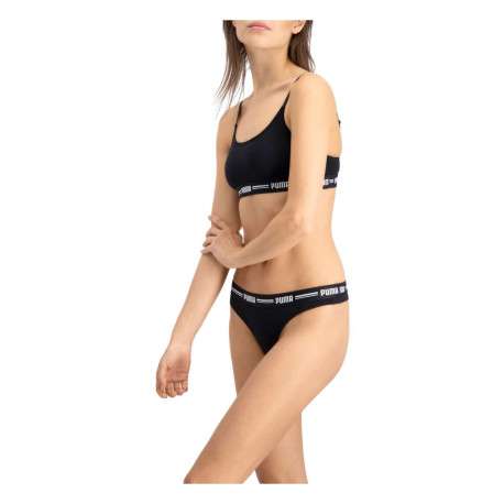 Lot de 2 strings noirs en coton mélangé unis logotypés - Image 6